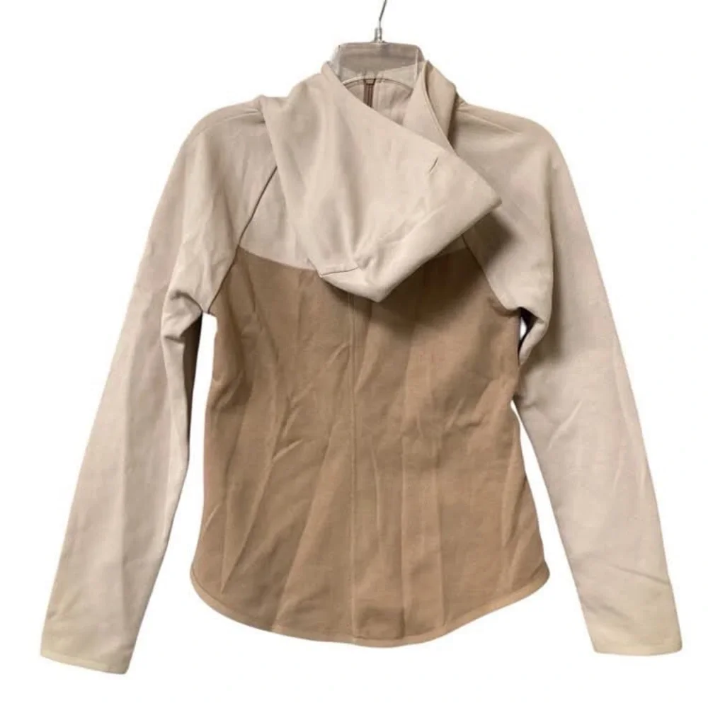 NWOT Nike Women's Hooded Zip Up Windrunner Cream Tech Fleece BV3455-283 size XS